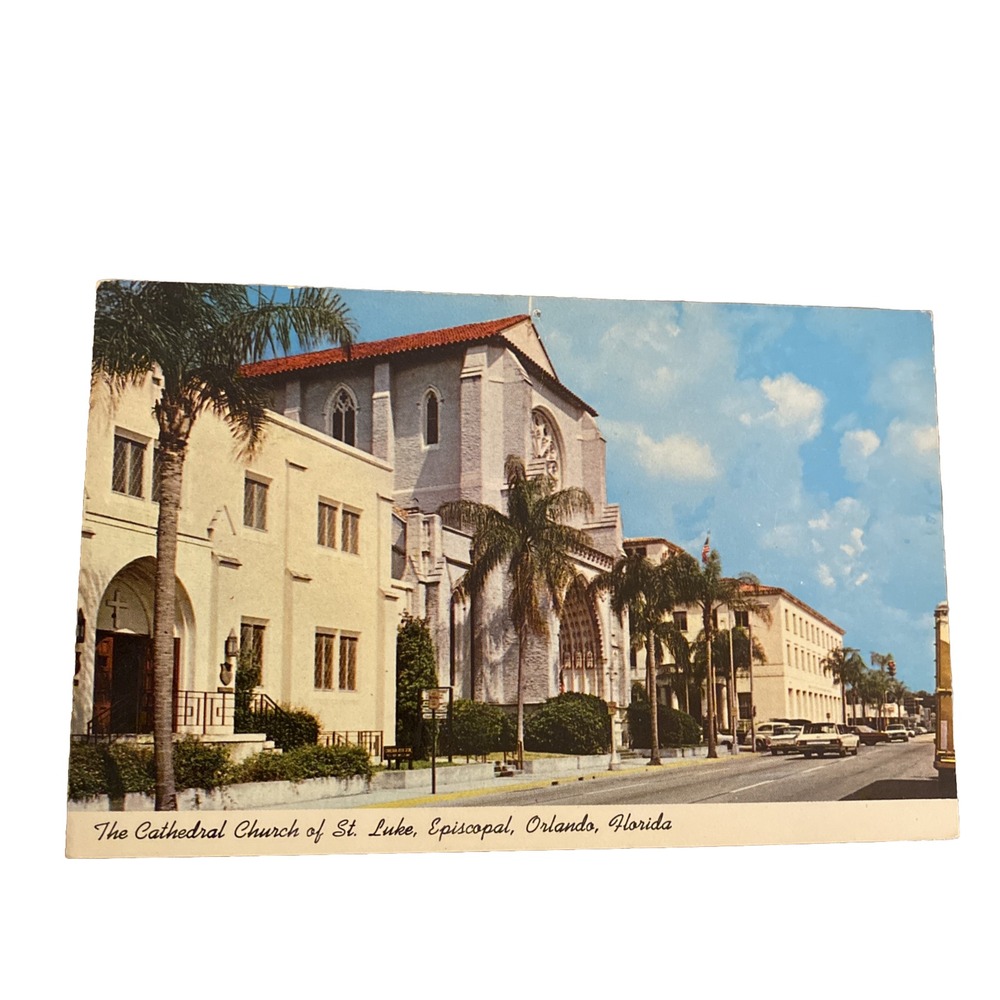 Vintage The Cathedral Church Of St Luke Episcopal Orlando FL Postcard 60s